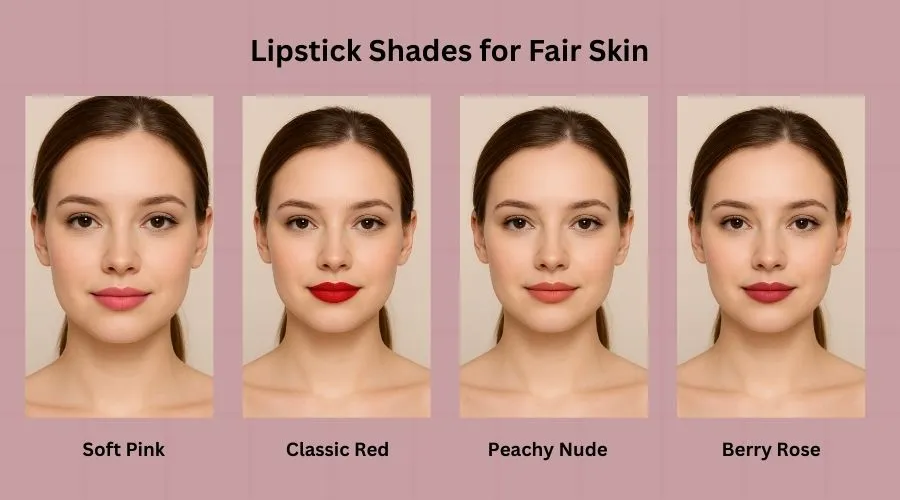 Lipstick Shades for Fair Skin