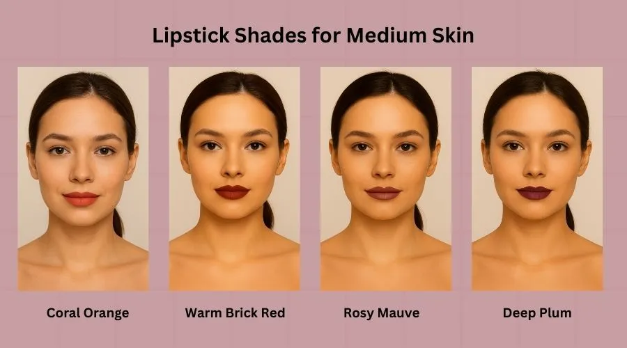 Lipstick Shades for Medium Skin
