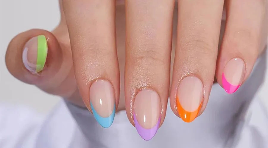 Rainbow French Tip