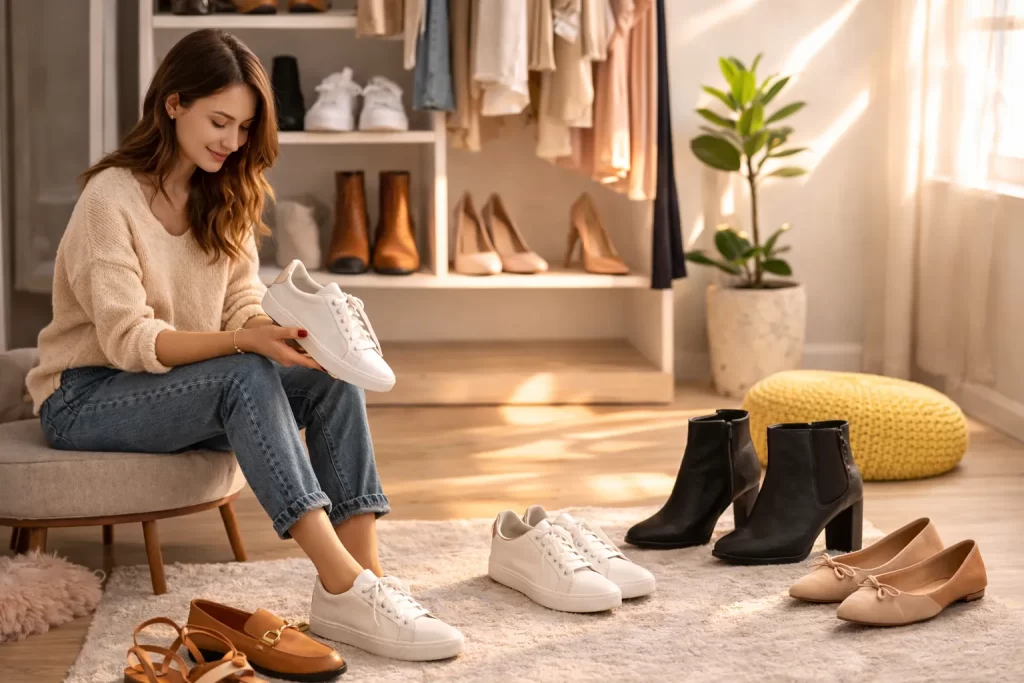 Choosing the right shoes in style