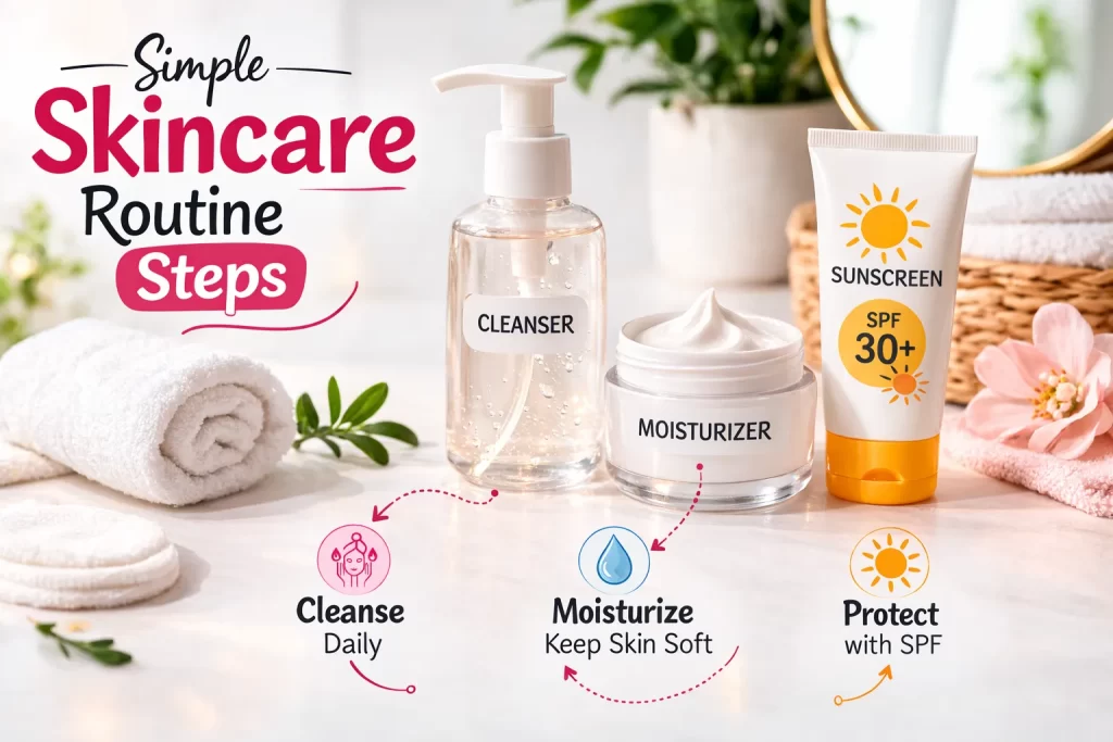Simple skincare routine guide