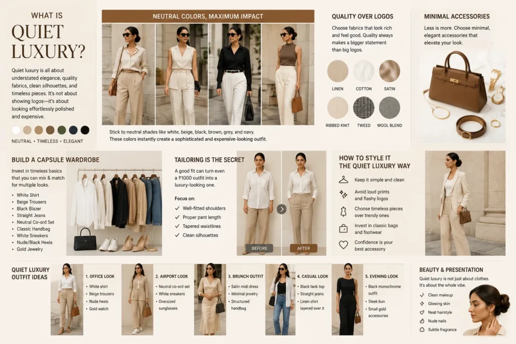 Quiet luxury fashion guide