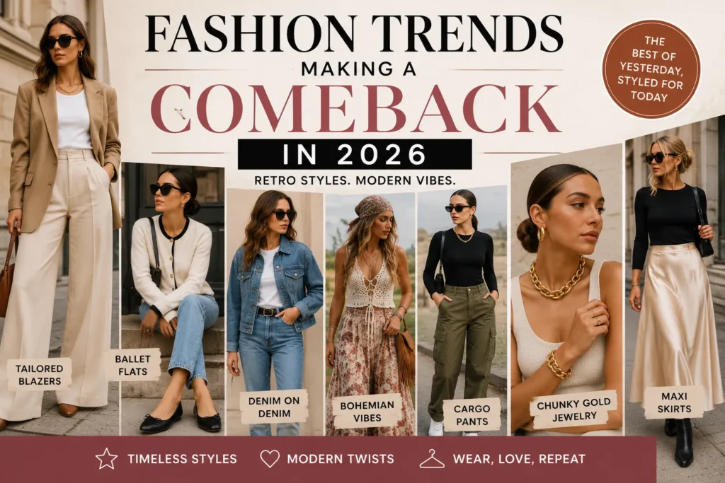Fashion trends making a comeback in 2026